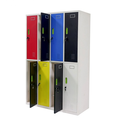 Mixed color 8 door locker